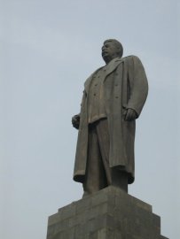 Josef Stalin keeping watch over the people of Gori