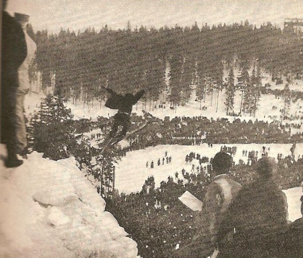 Ski-jumping was often more of a mad leap than an exact science (Photo: AE Spender)
